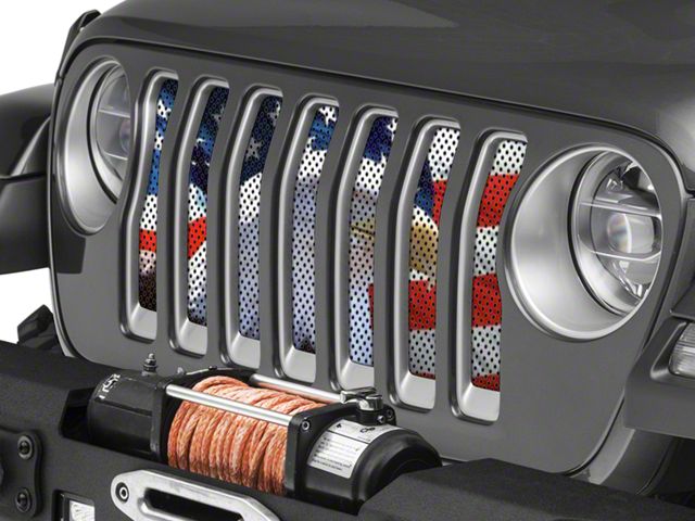 Under The Sun Inserts Grille Insert; Soaring High (20-23 Jeep Gladiator JT w/o TrailCam; 2024 Jeep Gladiator JT Sport)