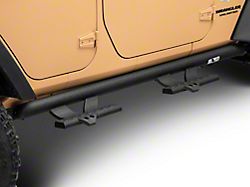 Vanguard Off-Road V Signature Side Step Bars; Black (07-18 Jeep Wrangler JK 4-Door)