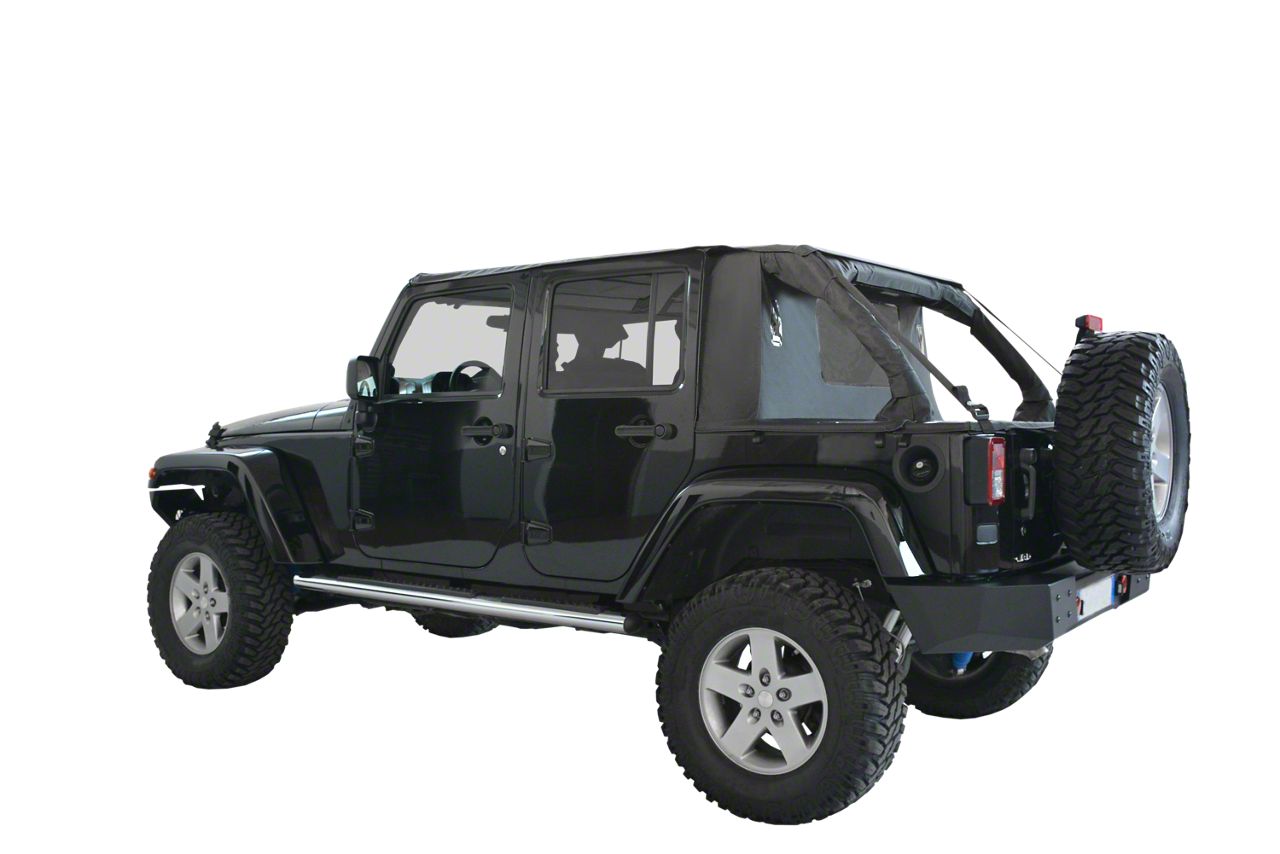 Suntop Jeep Wrangler Cargo Cover; Black Diamond JKCTBK4 (0718 Jeep