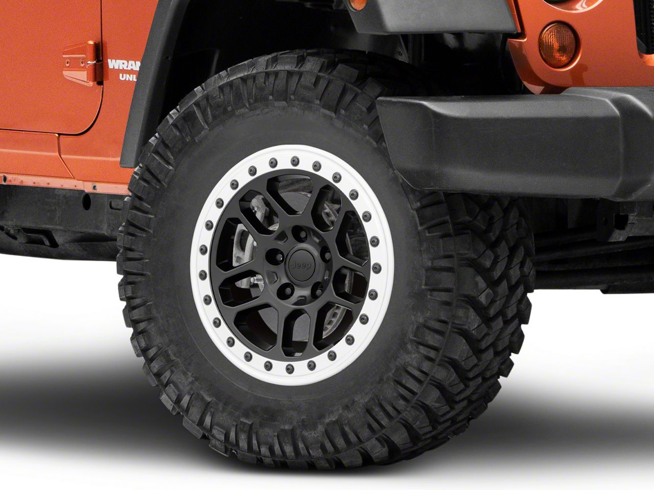 Mopar Jeep Wrangler Beadlock Capable Satin Black Wheel - 17x8 77072466 ...