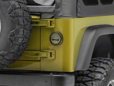 Maxbilt Trail Tail LED Tail Lights; Black Housing; Clear Lens (97-06 Jeep Wrangler TJ)