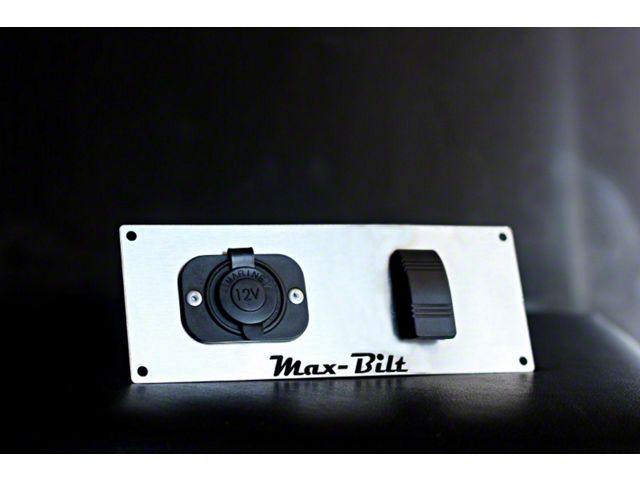 Maxbilt 12V Power Socket and Rocker Switch Panel