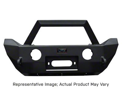 VPR 4x4 Super Short Front Bumper; Bare Metal (07-18 Jeep Wrangler JK)