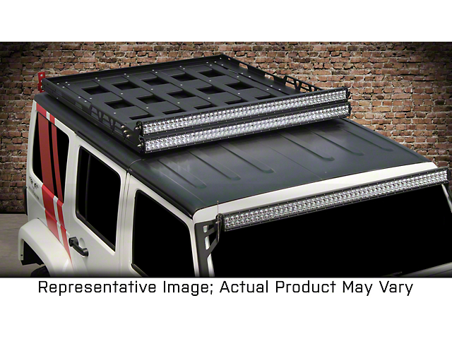 VPR 4x4 Roof Rack; Bare Metal (07-18 Jeep Wrangler JK)