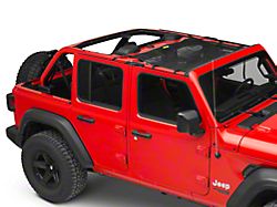 Dirty Dog 4x4 Front Sun Screen; Black (18-21 Jeep Wrangler JL 4 Door)