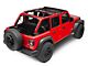 Dirty Dog 4x4 Front Seat Sun Screen; Black (18-21 Jeep Wrangler JL 4 Door)
