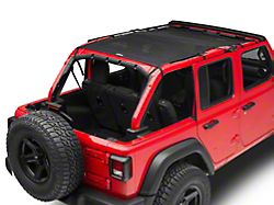 Dirty Dog 4x4 Safari Sun Screen; Black (18-23 Jeep Wrangler JL 4-Door)