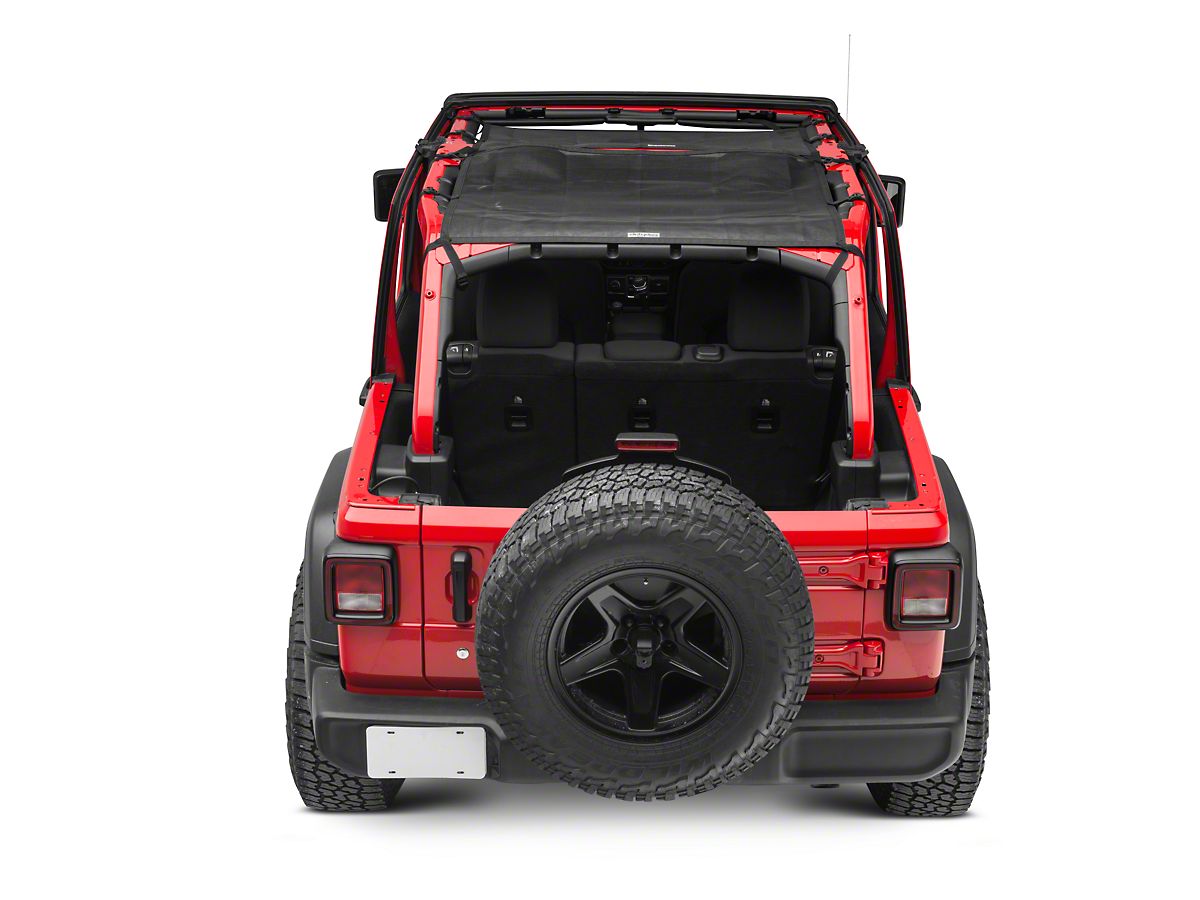 Dirty Dog 4x4 Jeep Wrangler Front Rear Sun Screens Black