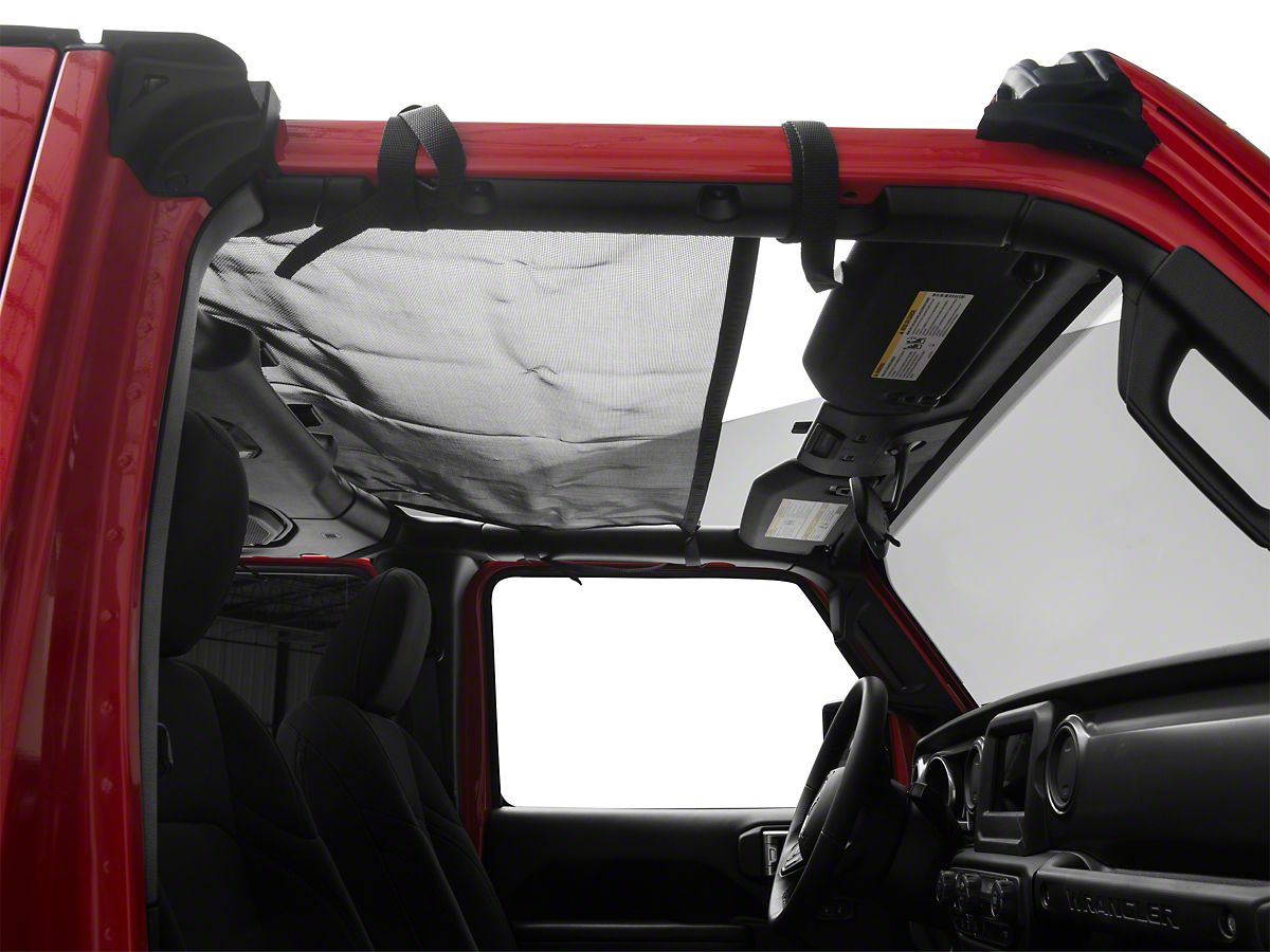 Dirty Dog 4x4 Jeep Wrangler Front Rear Sun Screens Black