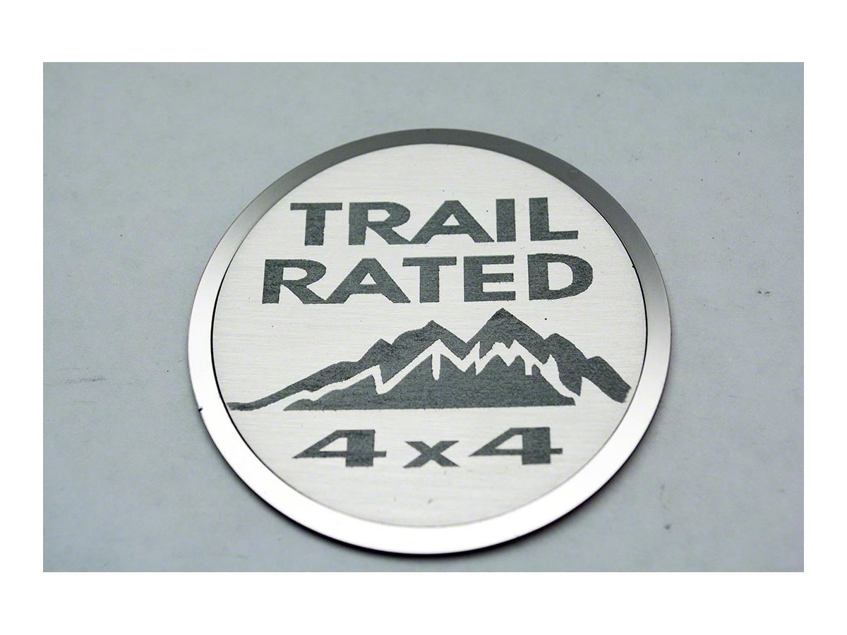 Jeep Wrangler Trail Rated Badges (07-18 Jeep Wrangler JK) - Free Shipping