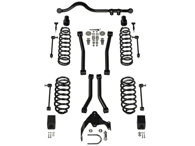 Teraflex 3-Inch Suspension Lift Kit with 4 Sport Control Arms and Track Bar (07-18 Jeep Wrangler JK 4-Door)