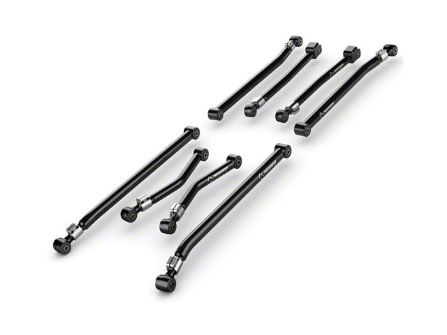 Teraflex Alpine Adjustable Front and Rear Long Control Arms for 3 to 6-Inch Lift (07-18 Jeep Wrangler JK)