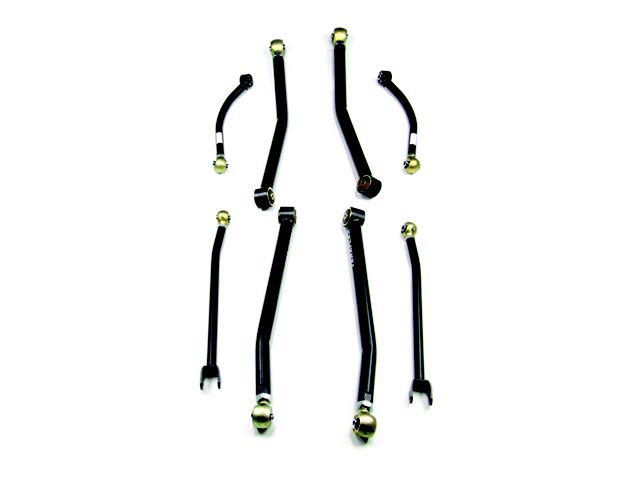 Teraflex Adjustable Front and Rear Long Control Arms for 4 to 6-Inch Lift (07-18 Jeep Wrangler JK)