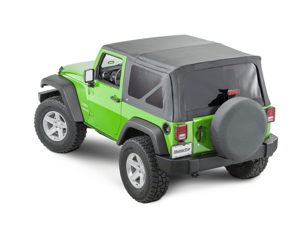 MasterTop Jeep Wrangler Replacement Top with Tinted Windows and No Door  Skins; Black Diamond 15101835 (10-18 Jeep Wrangler JK 2-Door) - Free  Shipping