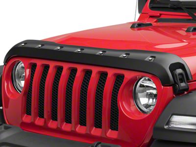 Premium Bolt-On Look Hood Deflector; Smooth (18-23 Jeep Wrangler JL)