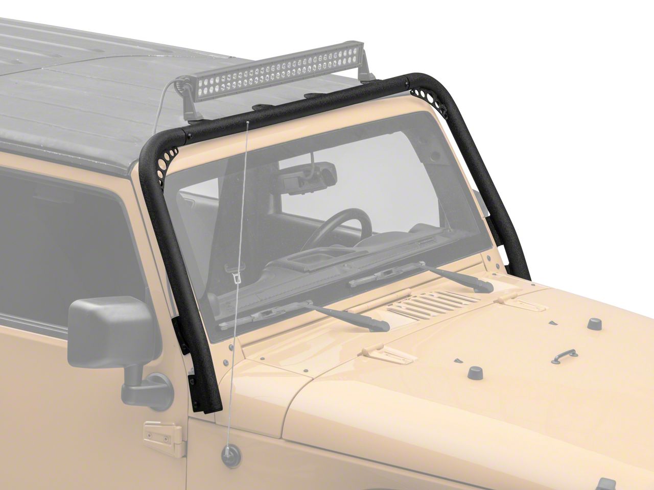 Body Armor 4x4 Jeep Wrangler Windshield Light Bar Jk 6126 07 18 Jeep