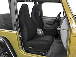 Rugged Ridge Neoprene Front Seat Covers; Black (97-02 Jeep Wrangler TJ)