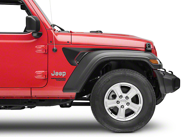 SEC10 Side Accent Decals; Matte Black (18-23 Jeep Wrangler JL)