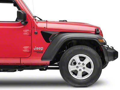 SEC10 Side Accent Decals; Gloss Black (18-23 Jeep Wrangler JL)