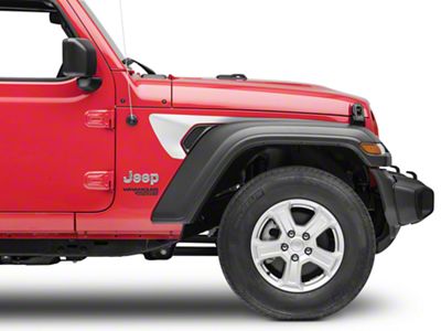SEC10 Side Accent Decals; Silver (18-24 Jeep Wrangler JL)
