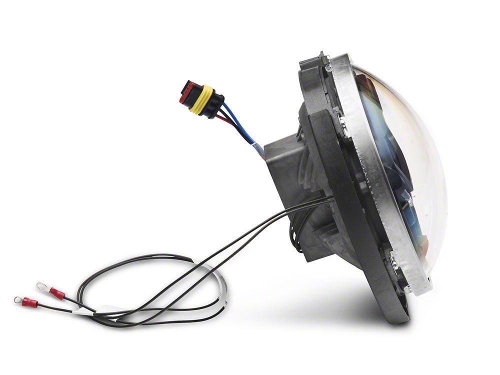 Raxiom LED Halo Headlights; Black Housing; Clear Lens (0718 Jeep