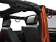 RedRock Front Rollbar Paracord Grab Handles with D-Rings; Black and Pink (07-18 Jeep Wrangler JK)