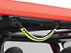 RedRock Rear Soundbar Paracord Grab Handles; Black and Neon Green (07-24 Jeep Wrangler JK & JL 4-Door)