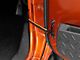 RedRock Front Paracord Door Limit Straps; Black and Neon Orange (07-18 Jeep Wrangler JK)