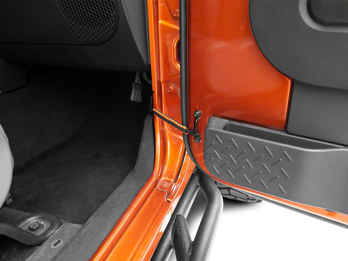 Alterum Jeep Wrangler Front Paracord Door Limit Straps Black And