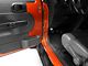 RedRock Front Paracord Door Limit Straps; Black and Neon Orange (07-18 Jeep Wrangler JK)