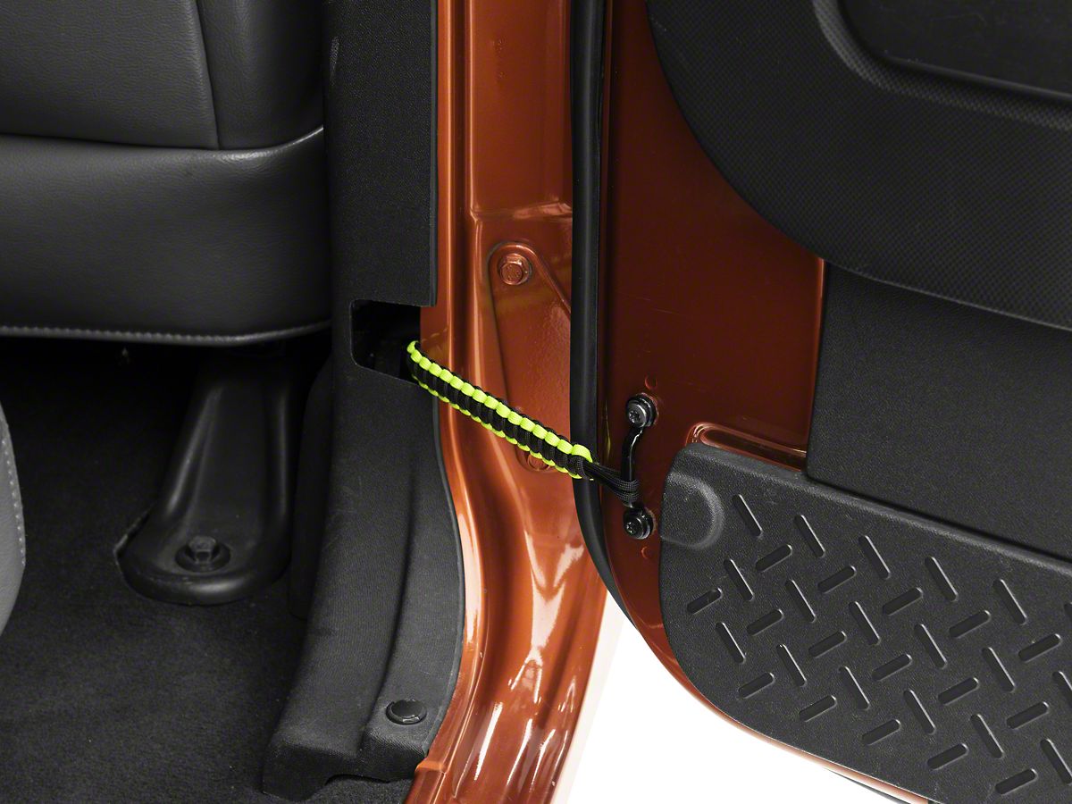 Alterum Jeep Wrangler Rear Paracord Door Limit Straps Black And