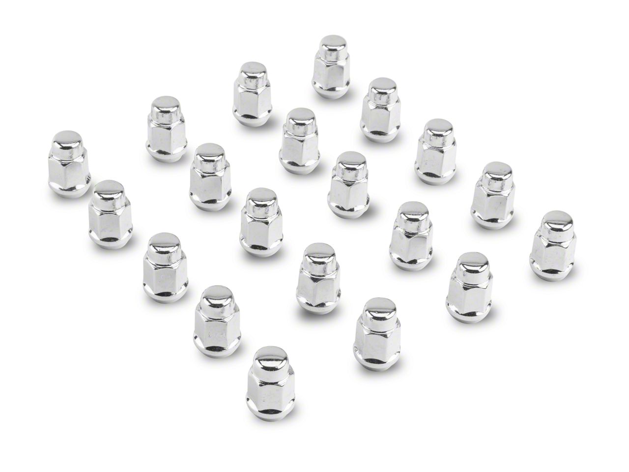 Jeep Gladiator Chrome Acorn Lug Nut Kit; 3/4Inch; Set of 20 (2024