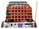 Steinjager Rear Teddy Top Premium Cargo Net; Orange (04-06 Jeep Wrangler TJ Unlimited)