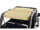 Steinjager Teddy Top Full Length Solar Screen Cover; Tan (04-06 Jeep Wrangler TJ Unlimited)