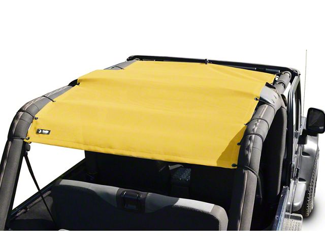 Steinjager Teddy Top Full Length Solar Screen Cover; Yellow (04-06 Jeep Wrangler TJ Unlimited)