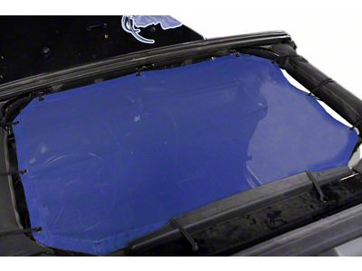Steinjager Teddy Top Front Seat Solar Screen Cover; Blue (07-09 Jeep Wrangler JK)