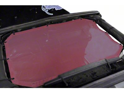 Steinjager Teddy Top Front Seat Solar Screen Cover; Mauve (07-09 Jeep Wrangler JK)