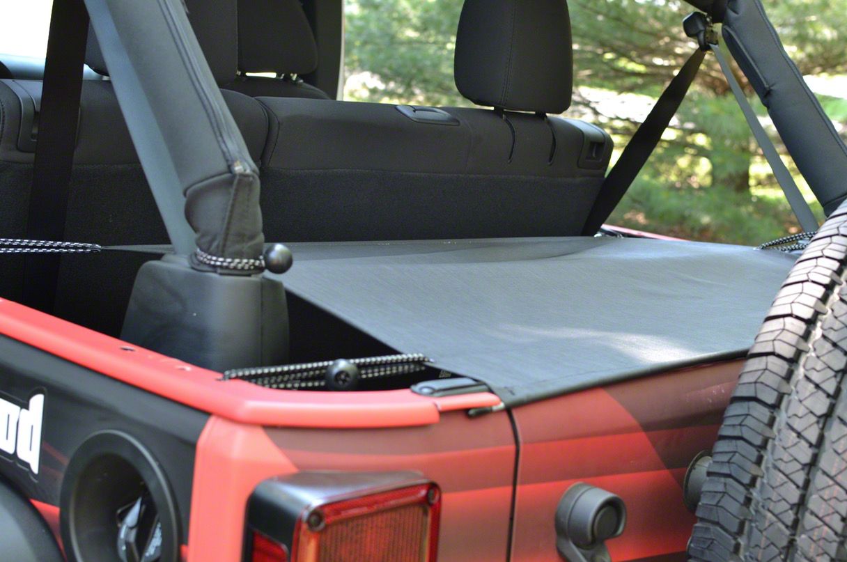 Steinjager Jeep Wrangler Cargo Cover J0041214 (07-18 Jeep Wrangler JK  4-Door) - Free Shipping