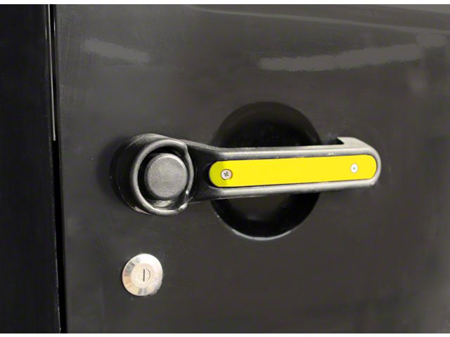 Steinjager Door and Tailgate Handle Accent Kit; Lemon Peel (07-18 Jeep Wrangler JK 4-Door)