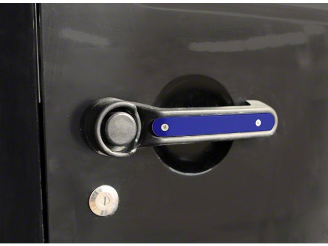 Steinjager Door and Tailgate Handle Accent Kit; Southwest Blue (07-18 Jeep Wrangler JK 4-Door)