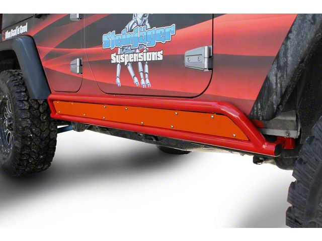Steinjager Phantom Rock Slider Insert Kit; Fluorescent Orange (07-18 Jeep Wrangler JK 4-Door)