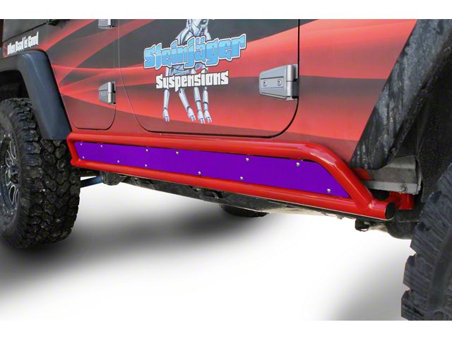Steinjager Phantom Rock Slider Insert Kit; Sinbad Purple (07-18 Jeep Wrangler JK 4-Door)