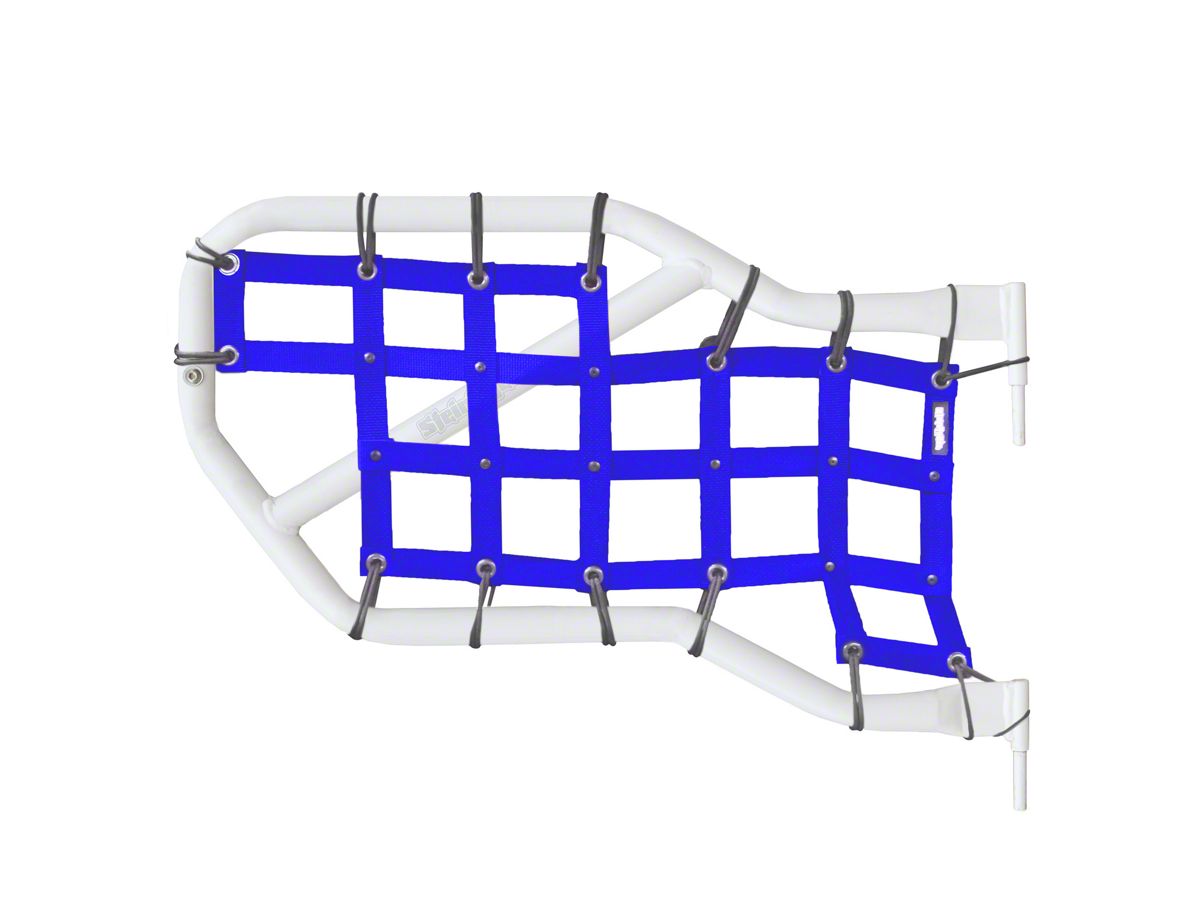Steinjager Rear Tube Door Cargo Net Covers Blue 07 18 Jeep Wrangler Jk 4 Door