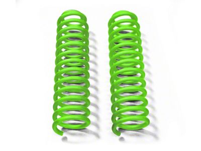 Steinjager 2.50-Inch Front Lift Springs; Neon Green (07-18 Jeep Wrangler JK)