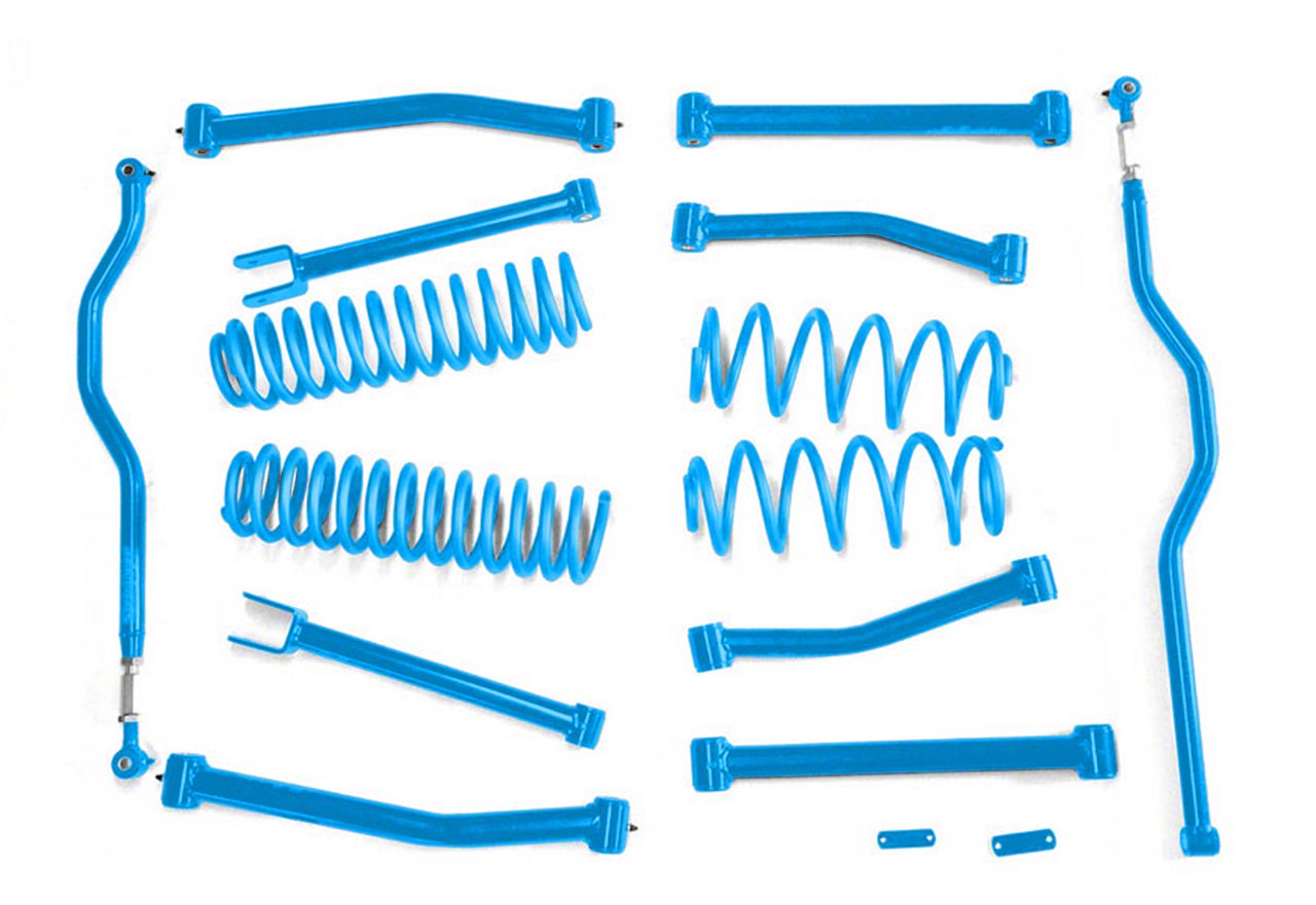 Steinjager Jeep Wrangler 4 In Advanced Lift Kit Playboy Blue J 07 18 Jeep Wrangler Jk