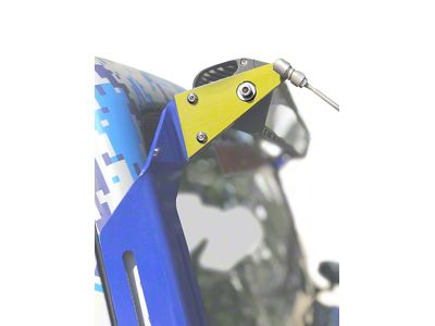Steinjager A-Pillar Limb Riser Adaptor Brackets; Lemon Peel (07-18 Jeep Wrangler JK)