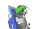 Steinjager A-Pillar Limb Riser Adaptor Brackets; Neon Green (07-18 Jeep Wrangler JK)