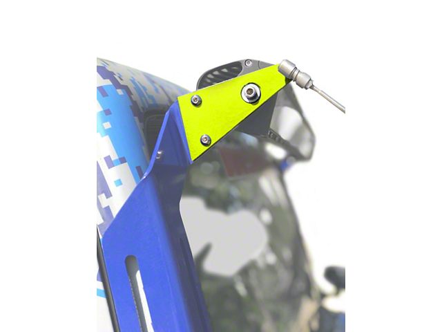 Steinjager A-Pillar Limb Riser Adaptor Brackets; Neon Yellow (07-18 Jeep Wrangler JK)
