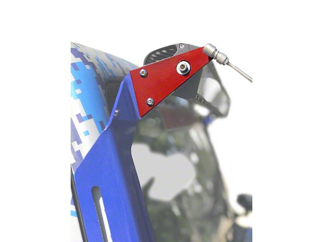 Steinjager A-Pillar Limb Riser Adaptor Brackets; Red Baron (07-18 Jeep Wrangler JK)