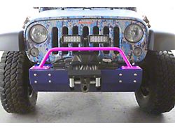 Steinjager Bumper Mounted Light Bar; Hot Pink (07-18 Jeep Wrangler JK)